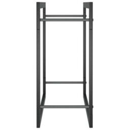 Walplus Firewood Rack Matt Black 50X28X56 Cm Steel - thumbnail 4