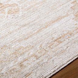 Livabliss Fifth Avenue-Vintage Off-White Brown Grey Traditional Boho Fringe Living Dining Bedroom Rug 152 X 225 Cm Easy Care, Non Shedding - thumbnail 3
