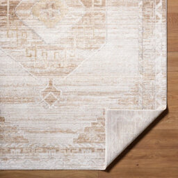 Livabliss Fifth Avenue-Vintage Off-White Brown Grey Traditional Boho Fringe Living Dining Bedroom Rug 152 X 225 Cm Easy Care, Non Shedding - thumbnail 4