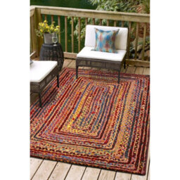 Melrose Tropical Multicoloured Border Design Indoor/outdoor Area Rug 160/230Cm - thumbnail 1