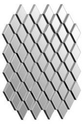 Orsina Reva Wall Mirror, Clear, Grey, Glass, Wood - thumbnail 1