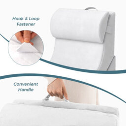 Costway 3 Pcs Bed Wedge Pillow Post Surgery Set Ergonomic Incline Pillow White - thumbnail 7