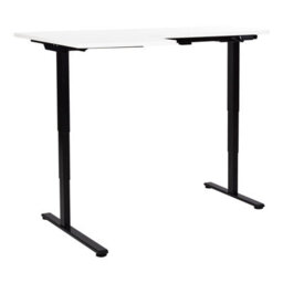 Beliani Electric Adjustable Corner Desk Destines White/ Black 160 Cm 109 Cm Left Hand - thumbnail 7