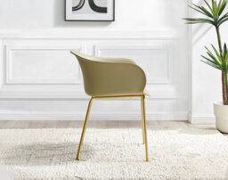 Furniturebox Uk Beaumont Cream Fabric Swivel Office Chair - thumbnail 6