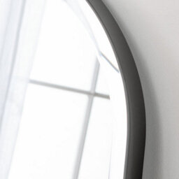 Yearn Minimal Bevelled Mantle Mirror Black 91(W) X 69Cm(H) - thumbnail 2