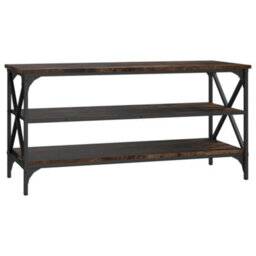 Berkfield Tv Cabinet Smoked Oak 100X40X50 Cm Engineered Wood - thumbnail 2