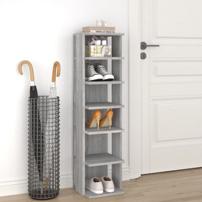 Berkfield Shoe Rack Grey Sonoma 27.5X27X102 Cm Engineered Wood - image 1