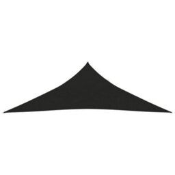 Berkfield Sunshade Sail 160 G/m2 Black 3X3X4.2 M Hdpe - thumbnail 2