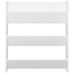 Berkfield Wall Shoe Cabinets 2 Pcs  White 80X18X90 Cm Engineered Wood - thumbnail 6