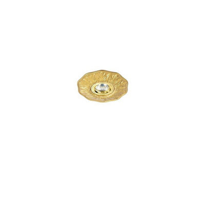 Ideal Lux Polka 1 Light Recessed Spotlight Brass, Gu10 - image 1