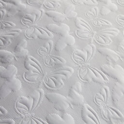 Serene Butterfly Garden White Pinsonic Soft Touch Duvet Cover Set - thumbnail 4