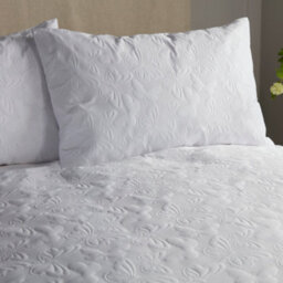 Serene Butterfly Garden White Pinsonic Soft Touch Duvet Cover Set - thumbnail 5