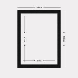 Ak Frames 16X12 Black Picture Mounts To Fit 14X10 Aperture Size - Mount Board Only (No Frame Included) - thumbnail 3