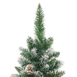 Berkfield Artificial Slim Christmas Tree With Stand 210 Cm Pvc - thumbnail 3