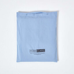Homescapes Blue Egyptian Cotton Deep Fitted Sheet 200 Tc, Double - thumbnail 5