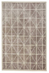 Light Grey Easy To Clean Modern Chequered Geometric Dining Room Bedroom And Living Room Rug -120Cm X 180Cm - thumbnail 4
