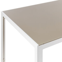 Beliani Garden Dining Table Catania 160 Cm 91 Cm Glass Beige - thumbnail 6