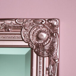 Melody Maison Tall Ornate Rose Gold Pink Mirror - 47Cm X 142Cm - thumbnail 4