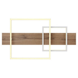Luminosa Lighting Luminosa Vanni 75X40Cm Integrated Led Semi Flush Ceiling Light White Matt 2X Led 3000K - thumbnail 4