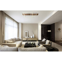 Luminosa Lighting Luminosa Vanni 75X40Cm Integrated Led Semi Flush Ceiling Light White Matt 2X Led 3000K - thumbnail 6