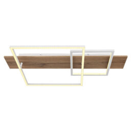Luminosa Lighting Luminosa Vanni 75X40Cm Integrated Led Semi Flush Ceiling Light White Matt 2X Led 3000K - thumbnail 3