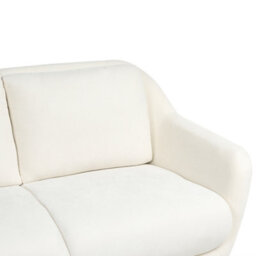 Beliani Sofa 2 Seater Eiby Chenille White - thumbnail 7