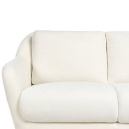 Beliani Sofa 2 Seater Eiby Chenille White - thumbnail 6