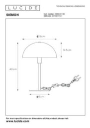 Lucide Siemon Table Lamp Black - thumbnail 6