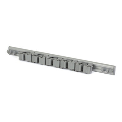 Livivo Wall Mounted Mop And Broom Holder Grey - image 1