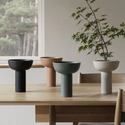 Blomus Miyabi Ceramic Vase L - Black - thumbnail 3