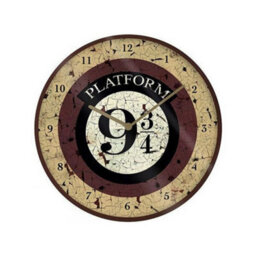 Harry Potter Platform Nine And Three Quarters Wall Clock Brown/black/white (One Size) - thumbnail 1