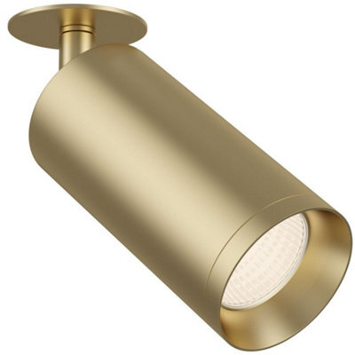 Luminosa Lighting Luminosa Technical Focus Matt Gold Spotlight Ceiling Lamp