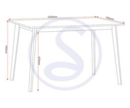 Seconique Balfour Dining Set Table And 4 Chairs In White And Oak Effect With Grey Fabric - thumbnail 4