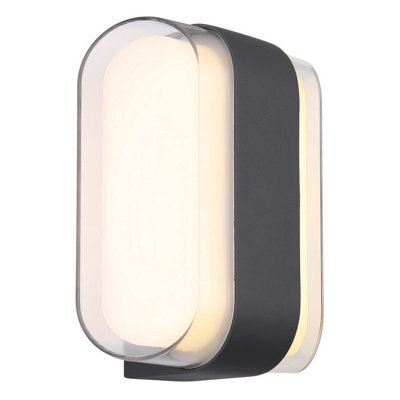 Luminosa Lighting Luminosa Plixon Outdoor Modern Wall Lamp Anthracite Matt Ip54 Left Right Led 3000K - image 1