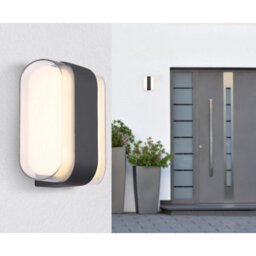 Luminosa Lighting Luminosa Plixon Outdoor Modern Wall Lamp Anthracite Matt Ip54 Left Right Led 3000K - thumbnail 8
