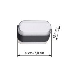 Luminosa Lighting Luminosa Plixon Outdoor Modern Wall Lamp Anthracite Matt Ip54 Left Right Led 3000K - thumbnail 9