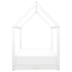 Beliani Kids Bed House Pine Wood Tosse 90 X 200 Cm (Eu Single) White - thumbnail 5