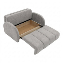 Viva Comfy Iv Light Grey Sofa Bed With Storage Compartment Particle Board Metal Legs Wooden Frame 172X103X85Cm - thumbnail 5