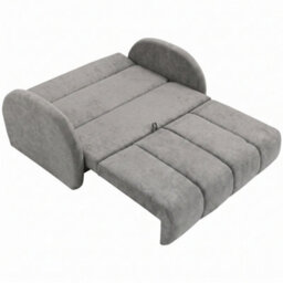 Viva Comfy Iv Light Grey Sofa Bed With Storage Compartment Particle Board Metal Legs Wooden Frame 172X103X85Cm - thumbnail 4