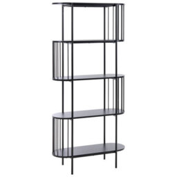 Beliani 4 Tier Bookcase Oreana 172 Cm Black