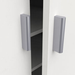 FurniComp LTD Furnicomp Milano White 21 Pair Shoe Storage Cabinet With Doors - thumbnail 4