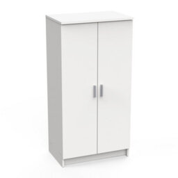 FurniComp LTD Furnicomp Milano White 21 Pair Shoe Storage Cabinet With Doors - thumbnail 1
