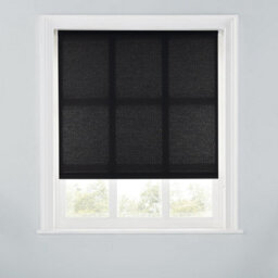A.unique Home Premium Trimmable Daylight Roller Window Blind - Light Filtering Fabric - 6Ft - Black - 180Cm (W) X 170Cm (L) - thumbnail 1
