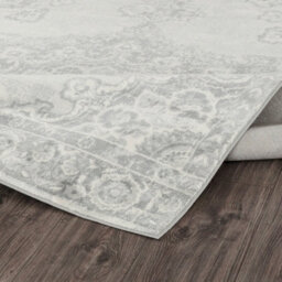 Livabliss Monaco-Vintage Grey Ivory Traditional Boho Living Dining Bedroom Rug 160 X 220 Cm Easy Care, Non Shedding - thumbnail 4