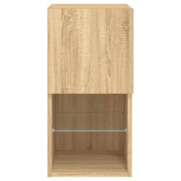 Berkfield Durable Tv Cabinets With Led Lights 2 Pcs Sonoma Oak 30.5X30X60 Cm - thumbnail 9