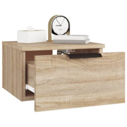 Vidaxl Wall-Mounted Bedside Cabinet Sonoma Oak 34X30X20 Cm - thumbnail 9