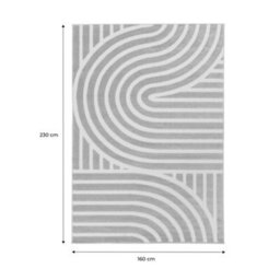 Sweeek - Indoor Rug With Taupe Graphic Pattern 230X160Cm - Enzo - thumbnail 5