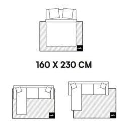 Sweeek - Indoor Rug With Taupe Graphic Pattern 230X160Cm - Enzo - thumbnail 6