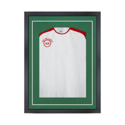AK Frames 70X50Cm Junior Matte Black Football Shirt Frame - 3D Deep Box With Emerald Mount - 50X34Cm Shirt Window - Diy Kit - thumbnail 1