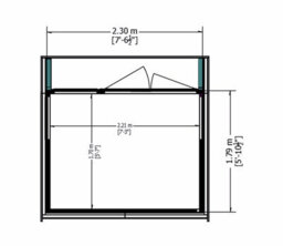 Shire Highclere 8X6 Shiplap Rooms For The Garden - thumbnail 5